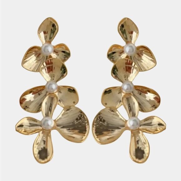 Flower statement earrings #70 - Picture 2 of 6